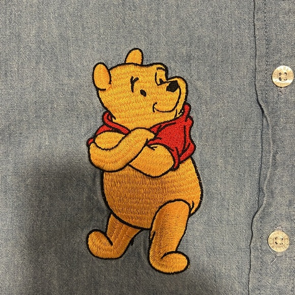 Disney Vintage Embroidered Chambray Vest - Picture 2 of 10